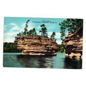 Sugar Bowl Wisconsin Dells Scenic Vintage Postcard Made EC Kropp Milwaukee USA